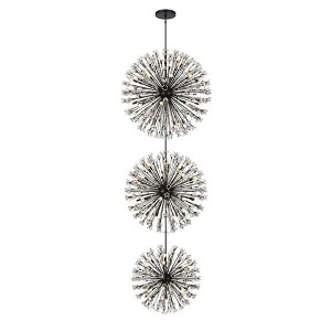 Elegant Lighting Vera 90 - Light Chandelier in  Black - 1 of 4
