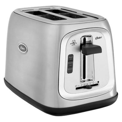 oster 2 slice toaster brushed stainless steel tsstjc5bbk