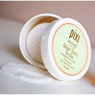 Pixi By Petra Glow Tonic To-Go Exfoliating Toner Pads - 60ct/3.8oz