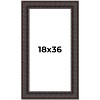 PosterPalooza | Panoramic 3.5" Wide Ornate Brown Frame - UV Acrylic, Foam Board Backing, Hanging Hardware - 2 of 4