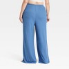 Women's Cozy Ribbed Wide Leg Pants - Auden™ - 2 of 3