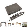 Gulches 13x7.7 Outdoor Pergola Sun Shade Canopy - HDPE Permeable Cover Cloth with Grommets, Brown - 3 of 4