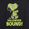 Women's - Peanuts - Halloween Bound Glow In The Dark Lightweight French Terry Wide Neck Long Sleeve Shirt - 2 of 4