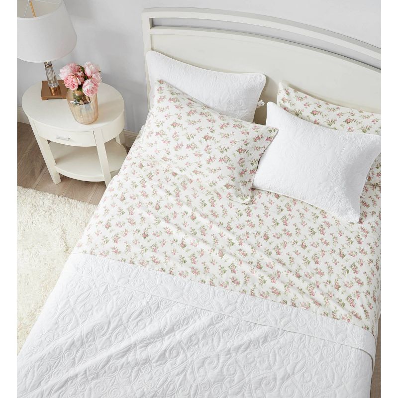 Printed Pattern Flannel Sheet Set - Laura Ashley, 6 of 14