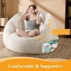 GYIIYUO 47" Giant Bean Bag Chair for Adults - Comfy Plush Round Shell Soft Accent Chair, Oversized Cozy Lounge Floor Sofa Reading Chair - 3 of 4