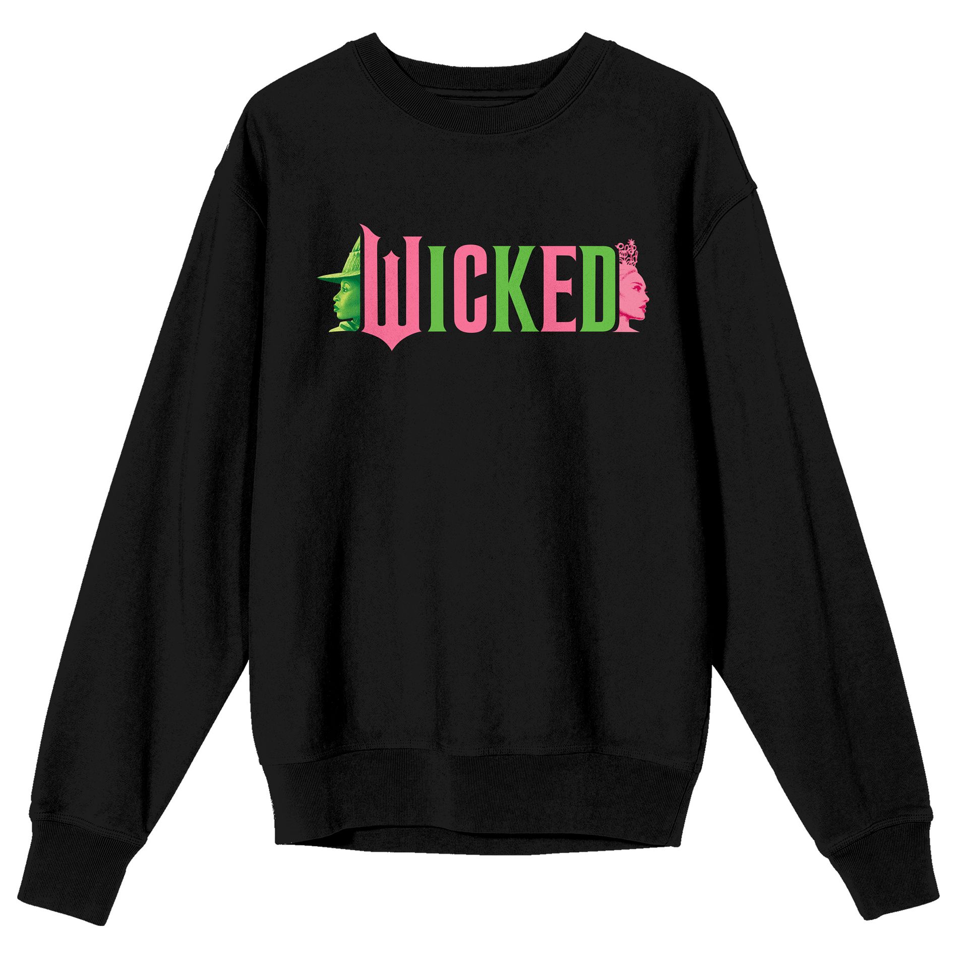Wicked Land of OZ Adult Black Crew Neck Long Sleeve Sweatshirt