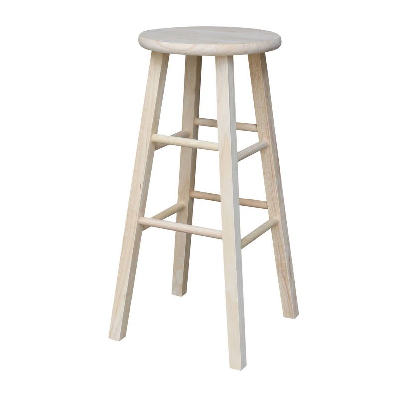 Round Top Barstool Unfinished - International Concepts, 1 of 11