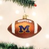 Old World Christmas Glass Blown Ornament, University of Michigan Football - 2 of 3