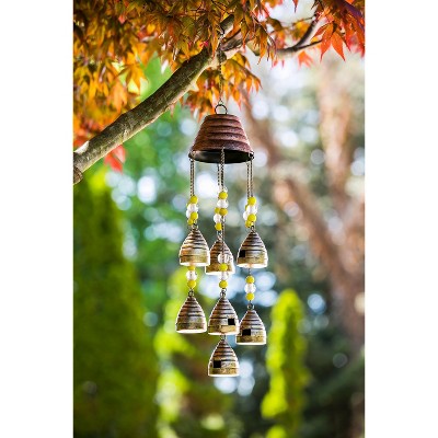 Evergreen 26" Wind Chime Beaded Beehives