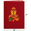 Paper Love 3D Pop-Up Greeting Card, Fall Lamppost, with Envelope and Note Tag - 5" x 7" - 2 of 4