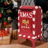 Rbied 26.75 in. H Red Metal Christmas Mailbox for Indoor Outdoor Holiday Decor (1-Pack) - 2 of 4