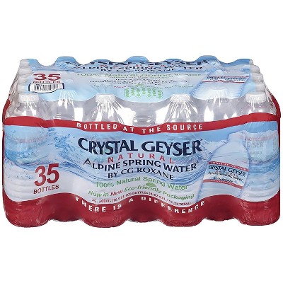 Crystal Geyser Alpine Spring Water, 16.9 Oz Bottle (Pack of 35)