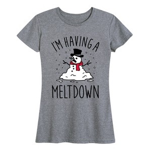 Women's - Instant Message - I'm Having a Meltdown Short Sleeve Graphic T-Shirt - 1 of 4