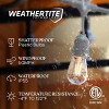 Brightech 15-Bulb LED Ambience Pro 2W 48ft 2700K S14 Indoor Outdoor Plug-in Hanging String Lights Clear Bulb White Wire - 3 of 4