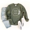 Simply Sage Market Women's Graphic Sweatshirt Mama Floral Hexagon - 3 of 3