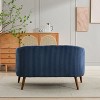 CAVINAS 50.78" Modern Loveseat Sofa, Corduroy Fabric Upholstered Sofa Couch, 2-Seat Sofa with Wooden Nature Legs - 4 of 4