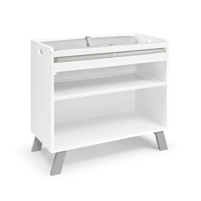 Suite Bebe Livia Changing Table - White/Gray, 3 of 8