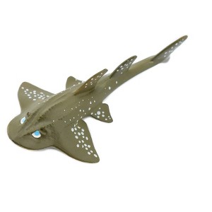Collectible Wildlife Gifts | Guitarfish Shark, Shovelnose Ray, Rubber Fish, Hand Painted, Realistic Toy Figure, Model, Gift,   4"  CH423 BB108 - 1 of 4