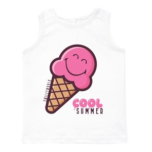 The Juniper Shop SmileyWorld Cool Summer Ice Cream Pink Toddler Tank - 1 of 4