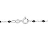 EVERLY JEWELRY | Sterling Silver Enamel Bead Station Necklace – Multiple color Enamel - 2 of 4