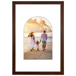 Americanflat Picture Frame with Oval Mat Insert and Shatter-Resistant Glass - Signature Collection - Photo Frame for Wall Display - 1 of 4