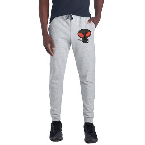 Aquaman Movie Black Manta Chibi Character Unisex Jogger Sweatpants with Pockets for Men and Women Athletic Heather - 1 of 4