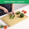 Extra Large Bamboo Cutting Board for Kitchen, Oversized Stove Top Cover Wood Chopping Board with Juice Groove, over Sink Noodle Boards - 3 of 4