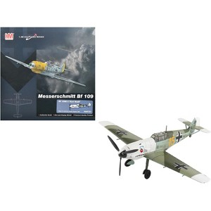 Messerschmitt Bf 109E-3 Fighter Aircraft "Yellow 15, France" (1940) German Luftwaffe 1/48 Diecast Model by Hobby Master. - 1 of 4