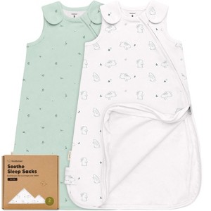 KeaBabies 2-Pack Sleep Sacks for Babies, Soothe Sleeping Sack Wearable Blanket, Infant, Toddler, Newborn Swaddle Sack - 1 of 4