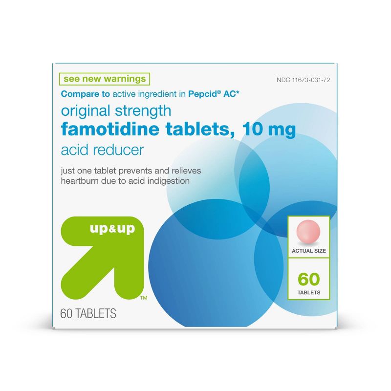 Famotidine 10mg Tablets - 60ct - up &#38; up&#8482;, 1 of 7