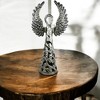 Slickblue Unique 16-Inch Steel Angel – Handcrafted Metal Table Decor with Wings Up, Indoor/Outdoor - 3 of 3