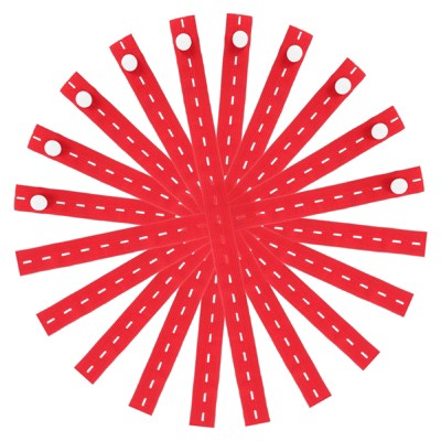 Unique Bargains Polyester Clothes Storage Elastic Band with Buttonhole for Drawer Blanket 20 Pcs