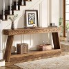 Hommoo 70.8" Farmhouse Console Table Brown - 2 of 4