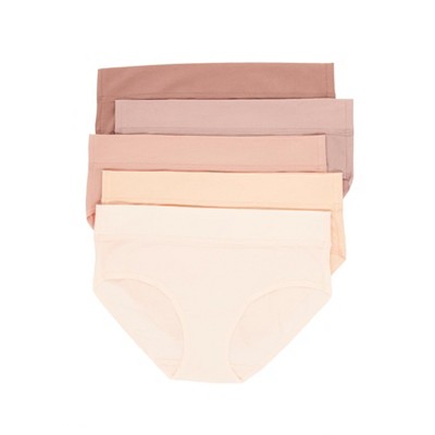 Felina Women's Organic Cotton Stretch Hi Cut Panty 5-pack