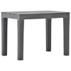 vidaXL Bistro Table Black 15.7"x27.5" Metal - 3 of 4