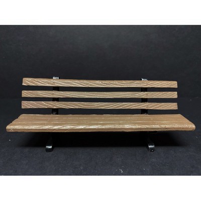 Park Bench 2 piece Accessory Set for 1/18 Scale Models by American Diorama