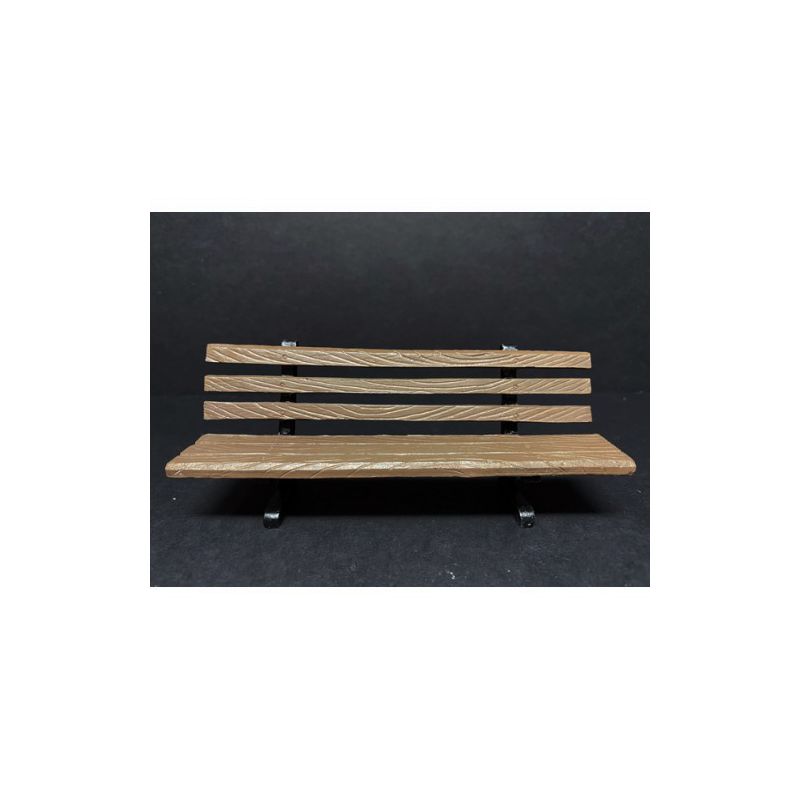 Park Bench 2 piece Accessory Set for 1/24 Scale Models by American Diorama, 1 of 4