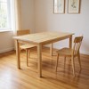 HomeRoots 60" Natural Solid Wood Dining Table - 2 of 4