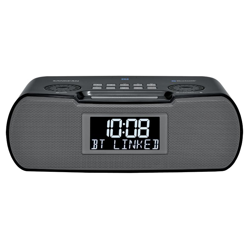 Sangean® Digital AM/FM-RDS/Bluetooth® Clock Radio with USB Charger, 4 of 7