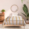 Deny Designs 2pc Twin/Twin Extra Long Menina Lisboa Striped Comforter and Pillow Sham Set Blue/Yellow: Abstract Pattern, Non-Woven Fabric - 3 of 4