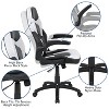 Emma and Oliver Gaming Bundle-Red Desk, Cup Holder, Headphone Hook and White Chair - 4 of 4