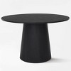 Dwen 46'' Dining Room Table with Pedestal Base, Manufactured Wood Foild with Grain Paper Round Top Dining Table - Maison Boucle - image 3 of 4