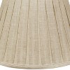 Vynxaria Oatmeal Box Pleat Lampshades, 9" Top Diameter - 2 of 4