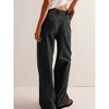 Imily Bela Womens Boyfriend Cuffed Wide Leg Mid Rise Casual Denim Pants with Pockets - 4 of 4