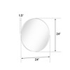 Matte Round Rectangle Bathroom Vanity Mirror, Over-Sink Wall Mirror with HD Tempered Glass and Rust-Resistant Aluminum Frame - 4 of 4