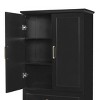 YOOCOZZ 72.2 Inch Freestanding Bathroom Cabinet with 3 Drawers, Adjustable Shelf, Soft-Close Doors, MDF Panels, Steel Handles - 4 of 4