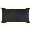 14"x26" Oversized Dancing Skeletons Velvet Lumbar Throw Pillow Gold - Edie@Home - 2 of 4