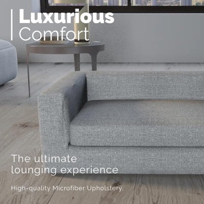 X-Large Gray Microfiber Elevated Dog Sofa Bed