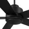 Casa Vieja 52" Grand Palm Modern Indoor Outdoor Ceiling Fan 5 Blade LED Light Remote Control Matte Black Finish Wood Blades Bedroom Patio Damp Rated - 4 of 4