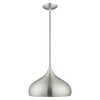 Livex Lighting Metal Shade 1 - Light Pendant in  Brushed Aluminum - 3 of 4